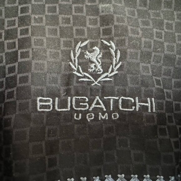 Bugatchi Mens Black on Black Long Sleeve Shirt - Picture 2 of 5